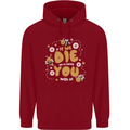 Bees If We Die You Die Childrens Kids Hoodie Red