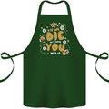 Bees If We Die You Die Cotton Apron 100% Organic Forest Green