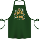Bees If We Die You Die Cotton Apron 100% Organic Forest Green