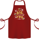 Bees If We Die You Die Cotton Apron 100% Organic Maroon