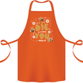 Bees If We Die You Die Cotton Apron 100% Organic Orange