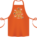 Bees If We Die You Die Cotton Apron 100% Organic Orange