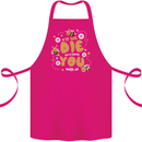 Bees If We Die You Die Cotton Apron 100% Organic Pink