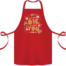 Bees If We Die You Die Cotton Apron 100% Organic Red