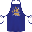 Bees If We Die You Die Cotton Apron 100% Organic Royal Blue