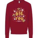 Bees If We Die You Die Kids Sweatshirt Jumper Red