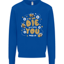 Bees If We Die You Die Kids Sweatshirt Jumper Royal Blue
