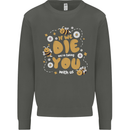 Bees If We Die You Die Kids Sweatshirt Jumper Storm Grey