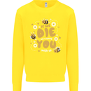Bees If We Die You Die Kids Sweatshirt Jumper Yellow