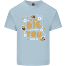 Bees If We Die You Die Kids T-Shirt Childrens Light Blue
