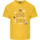 Bees If We Die You Die Kids T-Shirt Childrens Yellow