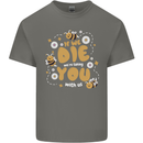 Bees If We Die You Die Mens Cotton T-Shirt Tee Top Charcoal