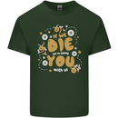 Bees If We Die You Die Mens Cotton T-Shirt Tee Top Forest Green