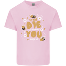 Bees If We Die You Die Mens Cotton T-Shirt Tee Top Light Pink