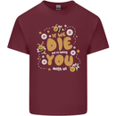 Bees If We Die You Die Mens Cotton T-Shirt Tee Top Maroon