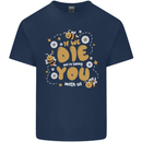 Bees If We Die You Die Mens Cotton T-Shirt Tee Top Navy Blue