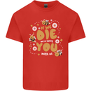 Bees If We Die You Die Mens Cotton T-Shirt Tee Top Red