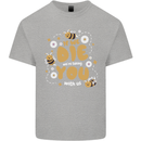 Bees If We Die You Die Mens Cotton T-Shirt Tee Top Sports Grey