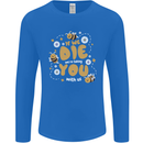 Bees If We Die You Die Mens Long Sleeve T-Shirt Royal Blue