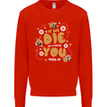 Bees If We Die You Die Mens Sweatshirt Jumper Bright Red