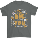 Bees If We Die You Die Mens T-Shirt 100% Cotton Charcoal