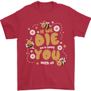 Bees If We Die You Die Mens T-Shirt 100% Cotton Red