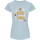 Bees If We Die You Die Womens Petite Cut T-Shirt Light Blue