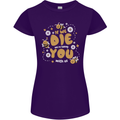 Bees If We Die You Die Womens Petite Cut T-Shirt Purple