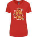 Bees If We Die You Die Womens Wider Cut T-Shirt Red