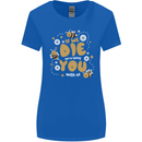 Bees If We Die You Die Womens Wider Cut T-Shirt Royal Blue