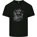 Behind the Wall Gothic Goth Halloween Mens Cotton T-Shirt Tee Top Black