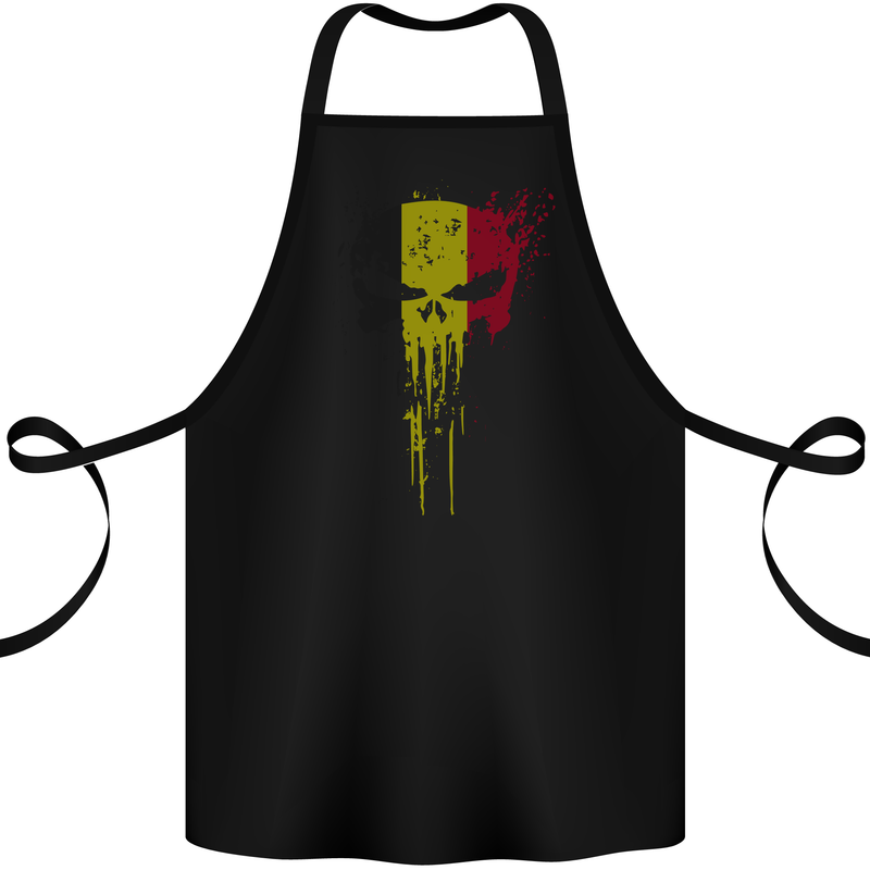 Belgium Skull Gym Training Bodybuilding Cotton Apron 100% Organic Black