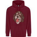 Bernedoodle Dog Mens 80% Cotton Hoodie Maroon