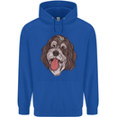 Bernedoodle Dog Mens 80% Cotton Hoodie Royal Blue