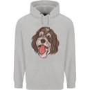 Bernedoodle Dog Mens 80% Cotton Hoodie Sports Grey