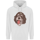 Bernedoodle Dog Mens 80% Cotton Hoodie White