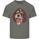 Bernedoodle Dog Mens Cotton T-Shirt Tee Top Charcoal