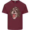 Bernedoodle Dog Mens Cotton T-Shirt Tee Top Maroon