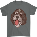 Bernedoodle Dog Mens T-Shirt 100% Cotton Charcoal