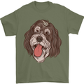 Bernedoodle Dog Mens T-Shirt 100% Cotton Military Green
