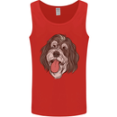 Bernedoodle Dog Mens Vest Tank Top Red