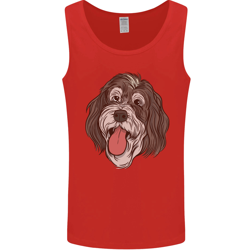 Bernedoodle Dog Mens Vest Tank Top Red