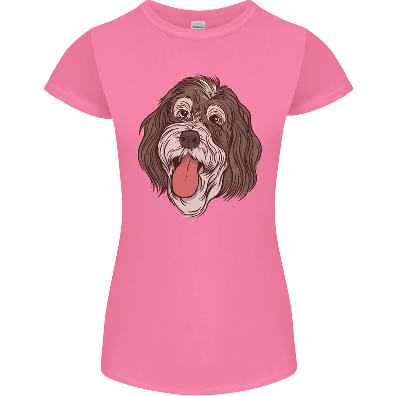 Bernedoodle Dog Womens Petite Cut T-Shirt Azalea