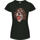 Bernedoodle Dog Womens Petite Cut T-Shirt Black