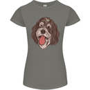 Bernedoodle Dog Womens Petite Cut T-Shirt Charcoal