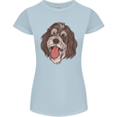 Bernedoodle Dog Womens Petite Cut T-Shirt Light Blue