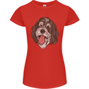 Bernedoodle Dog Womens Petite Cut T-Shirt Red