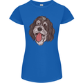 Bernedoodle Dog Womens Petite Cut T-Shirt Royal Blue