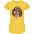 Bernedoodle Dog Womens Petite Cut T-Shirt Yellow