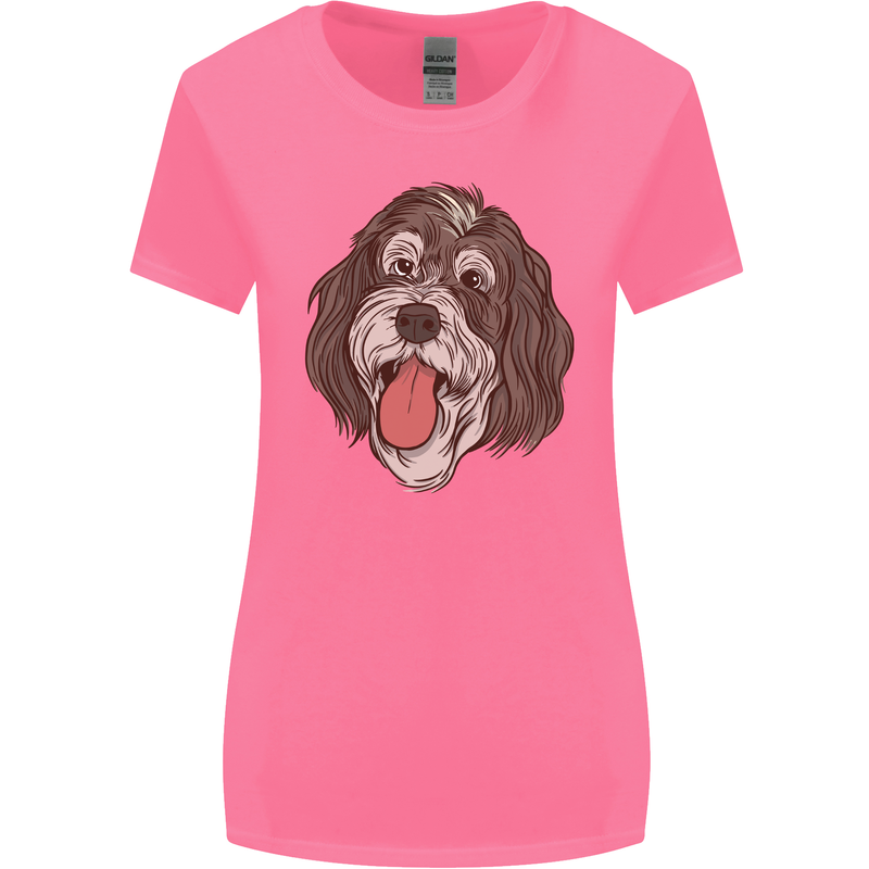 Bernedoodle Dog Womens Wider Cut T-Shirt Azalea